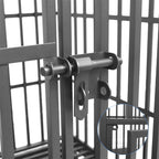 Cage chien métal robuste 3 portes roulettes bac amovible