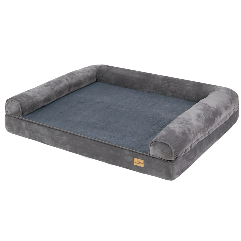 Lit orthopédique XXL grand chien rebords housse lavable