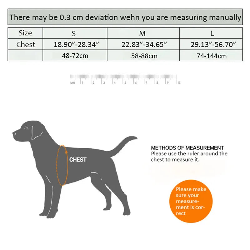 Harnais chien durable étanche