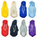 Sweat à capuche chien stylé lettres petits moyens