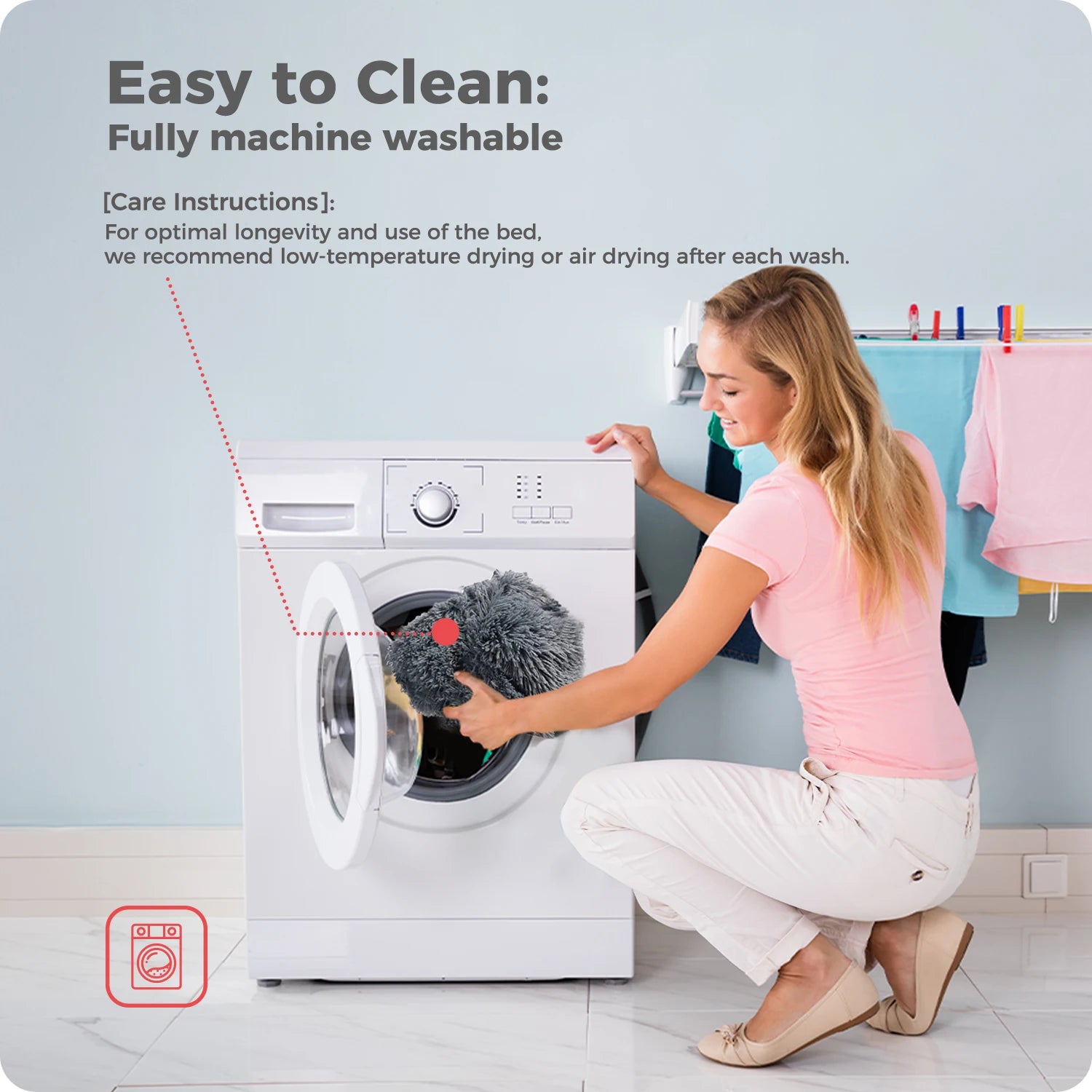 Tapis lit moelleux chien chat chaud hiver lavable