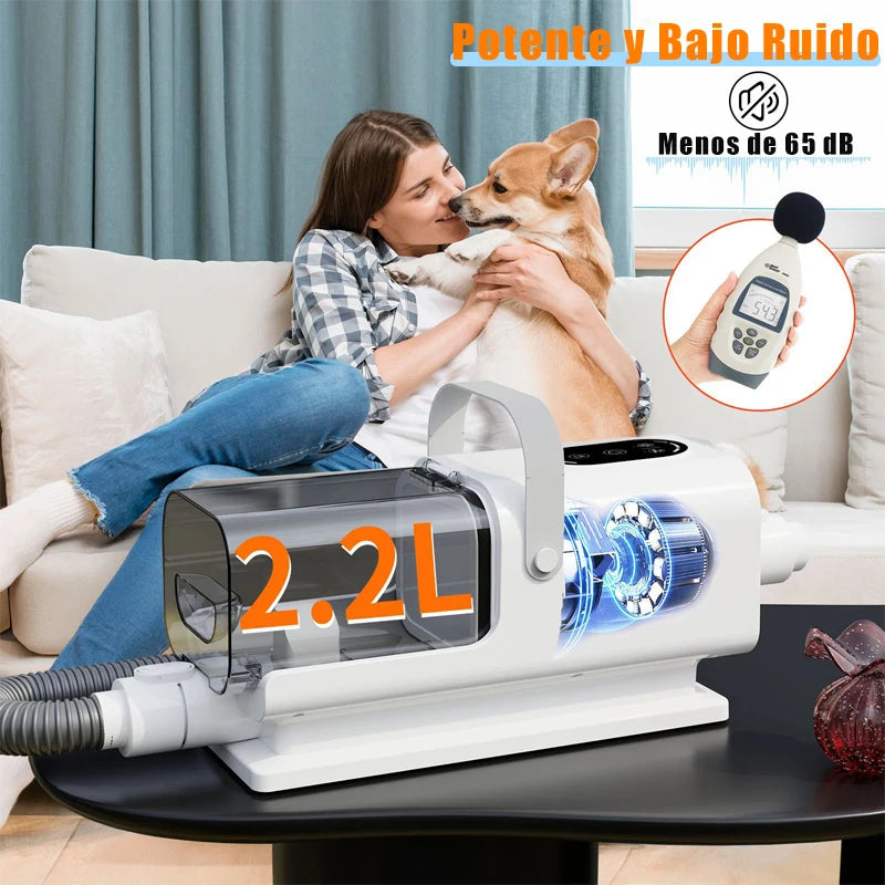 Aspirateur toilettage chien chat tout-en-un souffleur