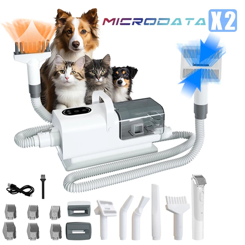Aspirateur toilettage chien chat tout-en-un souffleur