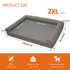 Lit chien canapé cuir microfibre M–2XL rebords