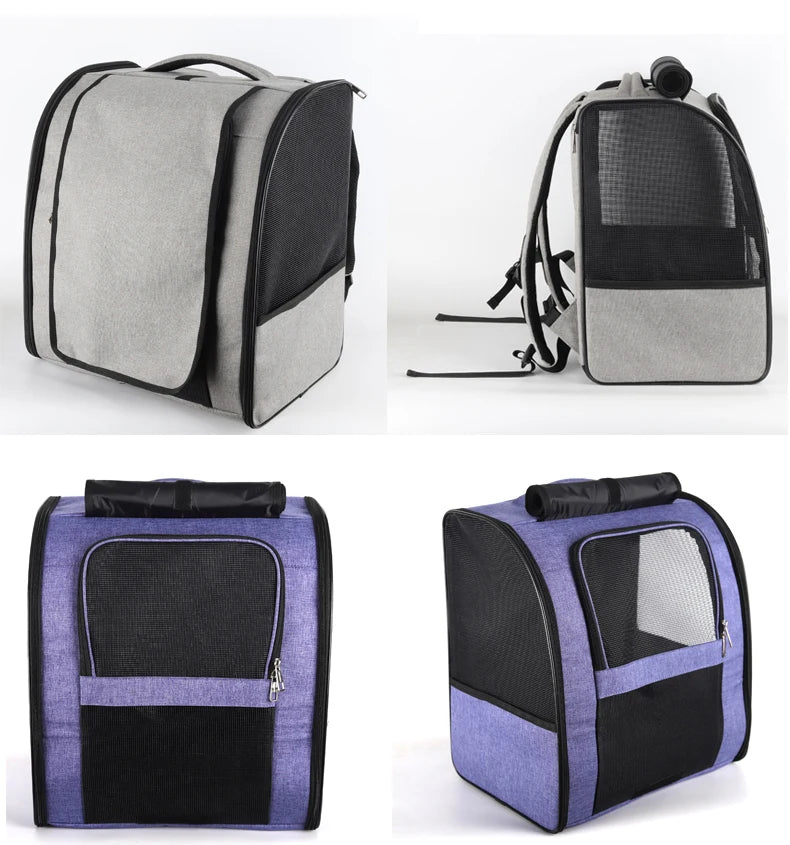 Sac à dos transport chat maille respirante léger