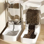 Distributeur eau nourriture chien chat gamelle transparente