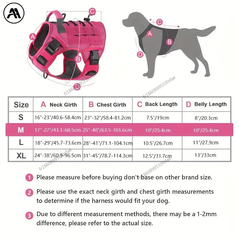 Harnais chien tactique