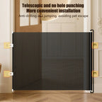 Barrière sécurité rétractable 49 pouces sans perçage