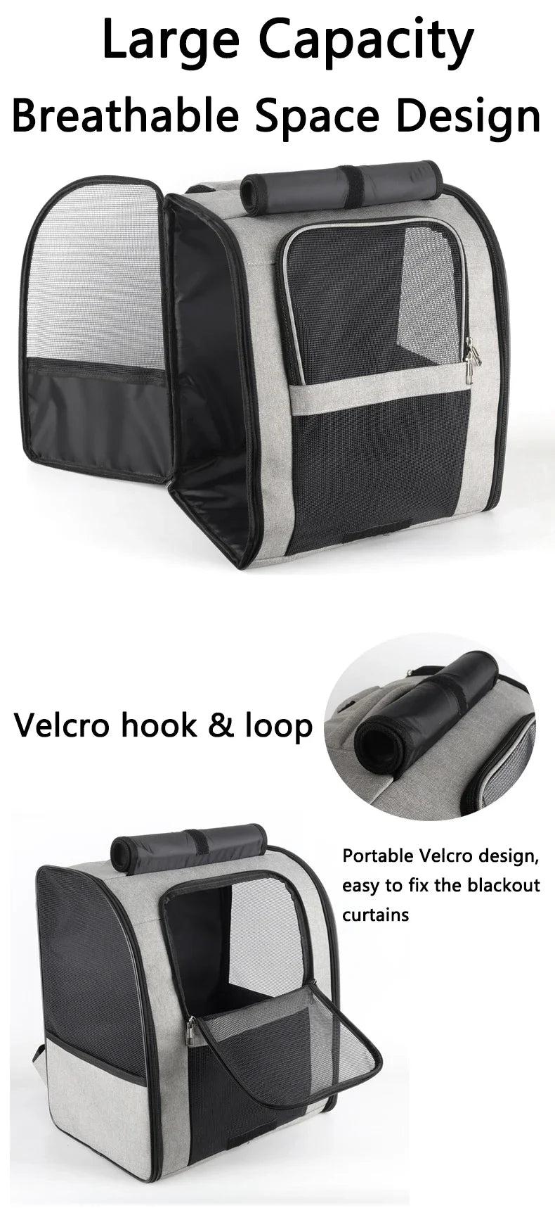 Sac à dos transport chat maille respirante léger