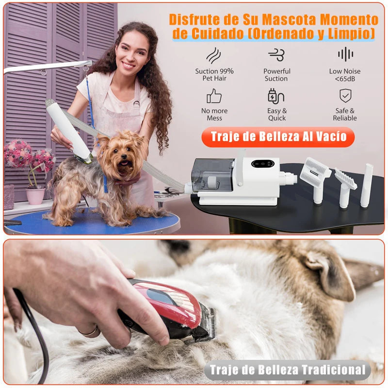 Aspirateur toilettage chien chat tout-en-un souffleur