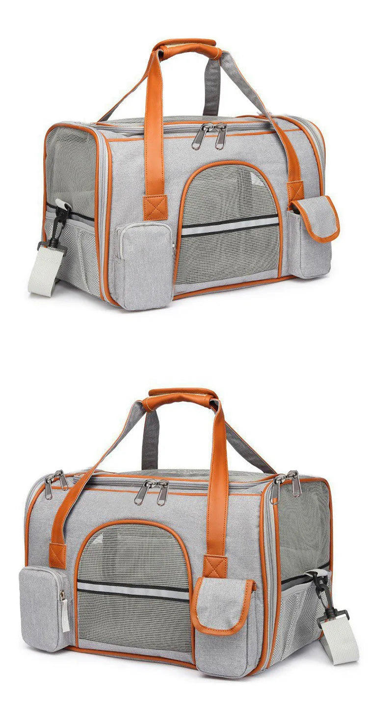 Sac transport animal anti-affaissement poches voyage