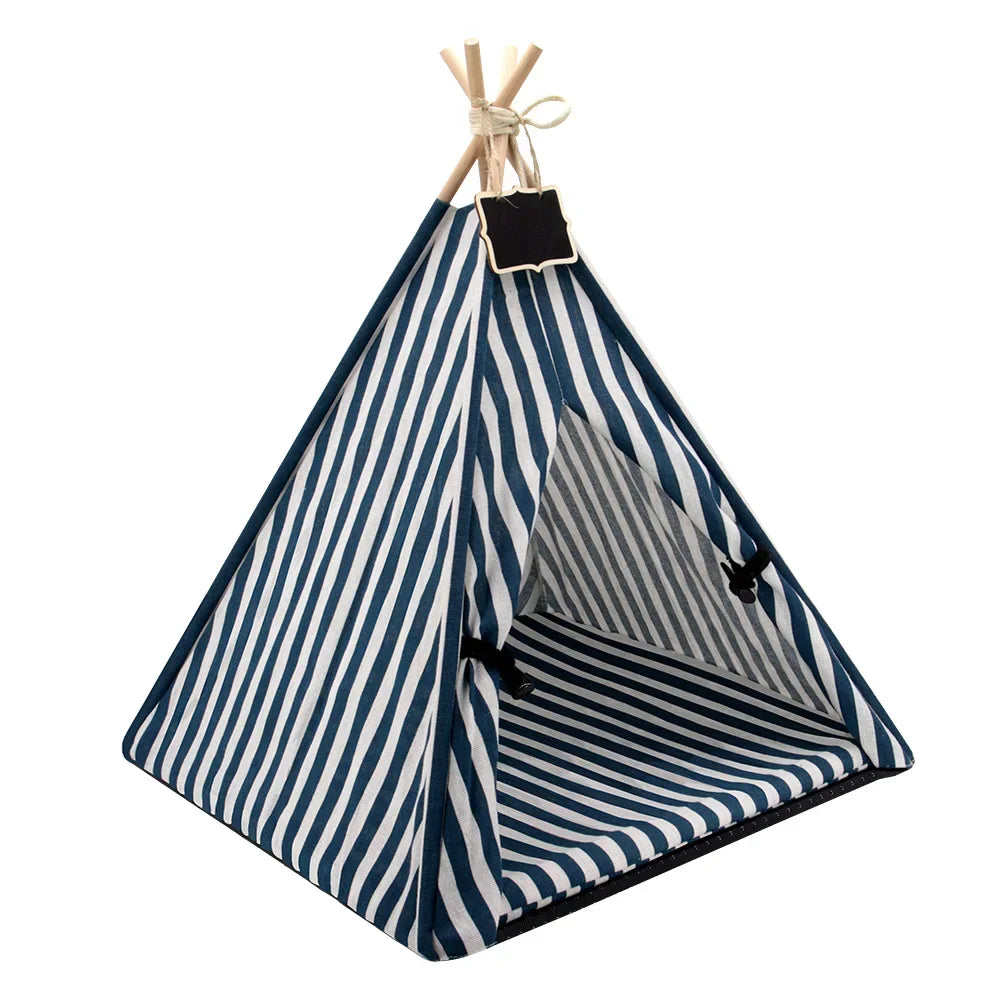 Tipi portable chien chat maison-tente intérieur extérieur