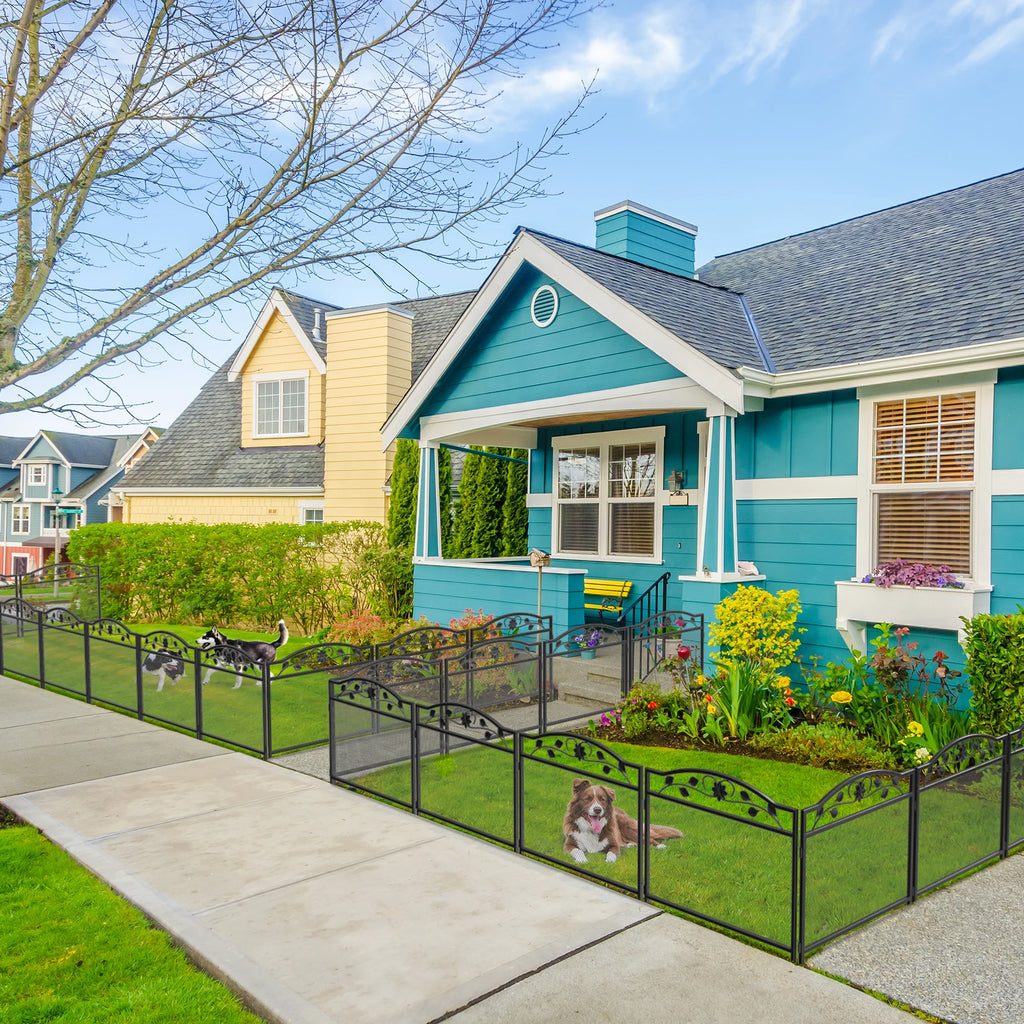 Clôture de jardin modulable en métal – Protection & élégance extérieure