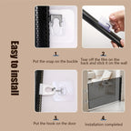 Barrière sécurité rétractable 49 pouces sans perçage