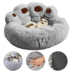 Lit chien peluche patte d’ours hiver S–XL