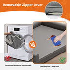 Lit chien canapé cuir microfibre M–2XL rebords