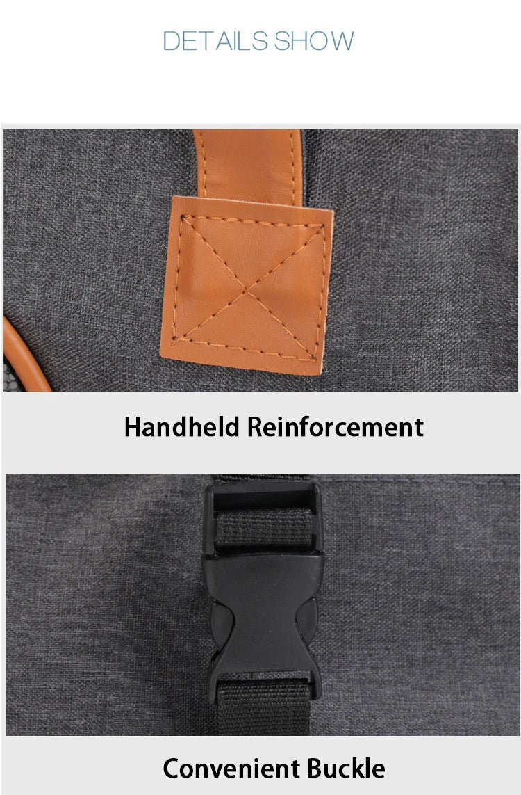 Sac transport animal anti-affaissement poches voyage