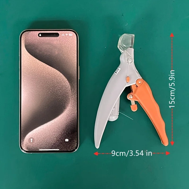 Coupe-griffes chien chat LED acier collecteur