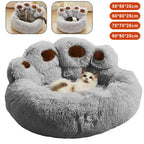Lit chien peluche patte d’ours hiver S–XL
