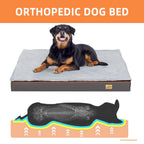 Lit chien grande taille orthopédique housse lavable
