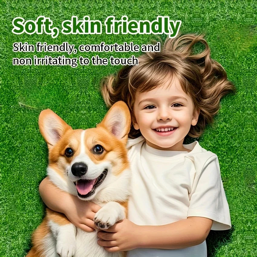 Tapis toilette chien imitation gazon lavable antidérapant