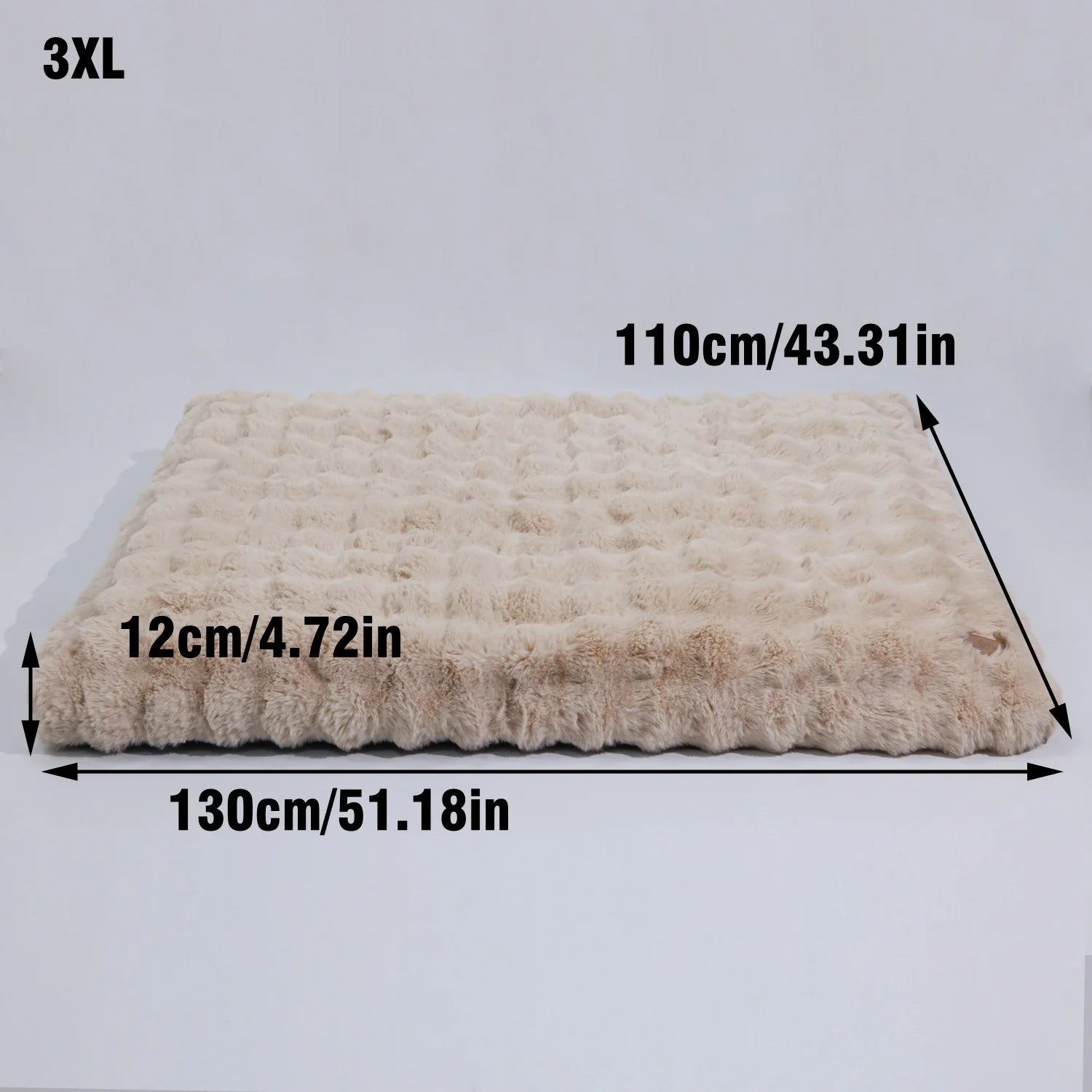 Lit chien peluche ultra-doux M–4XL apaisant