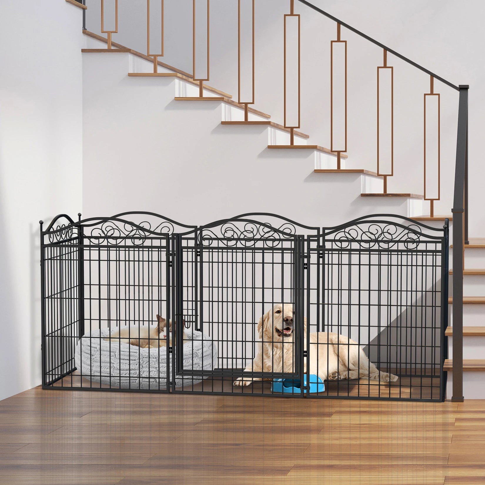Enclos modulable pour chien – Grand espace sécurisé intérieur & extérieur