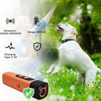 Répulsif chien ultrason anti-aboiement rechargeable LED