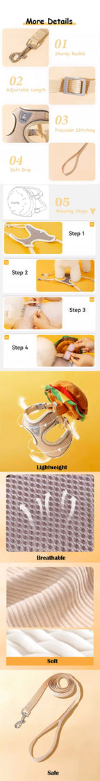 Harnais chien burger