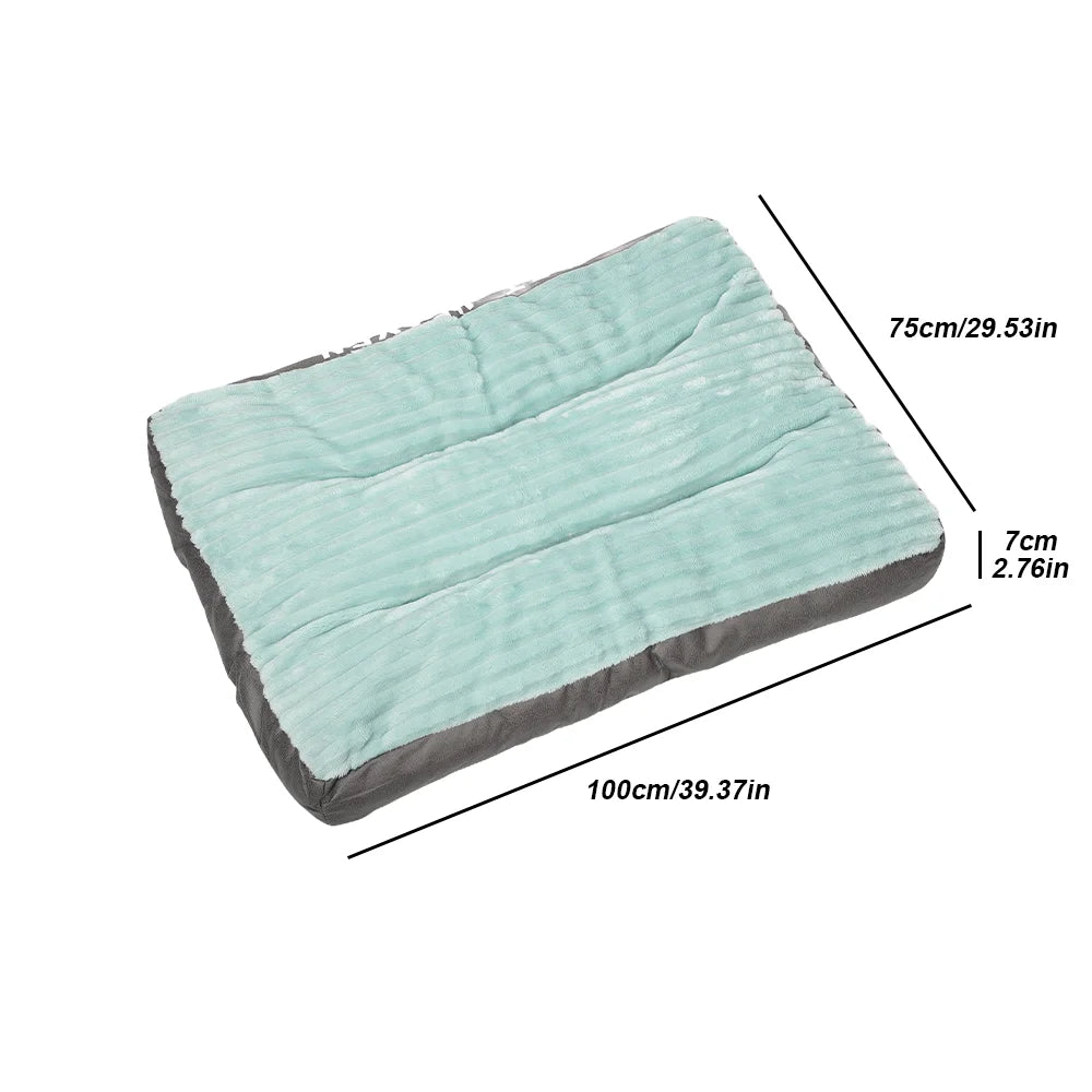 Lit chien velours côtelé chaud démontable