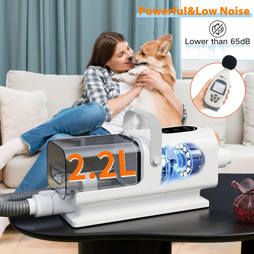 Aspirateur toilettage chien chat tout-en-un souffleur