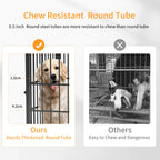 Cage chien meuble bois XL table d’appoint 3 portes