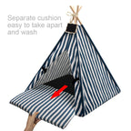 Tipi portable chien chat maison-tente intérieur extérieur