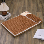 Tapis de couchage pour chien, matelas chaud d’hiver, matelas de niche amovible et lavable, fournitures pour animaux, lit pour grands chiens.