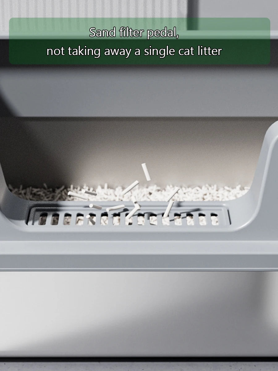 Bac litière chat inox XL