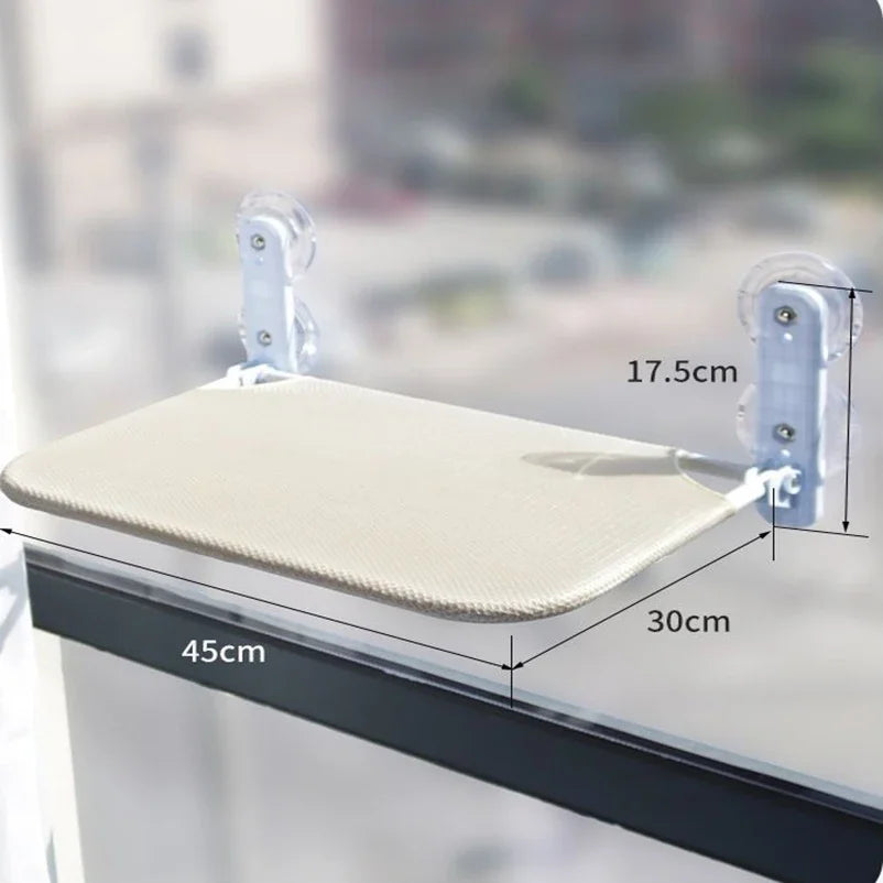 Lit fenêtre chat suspendu ventouses matelas lavable