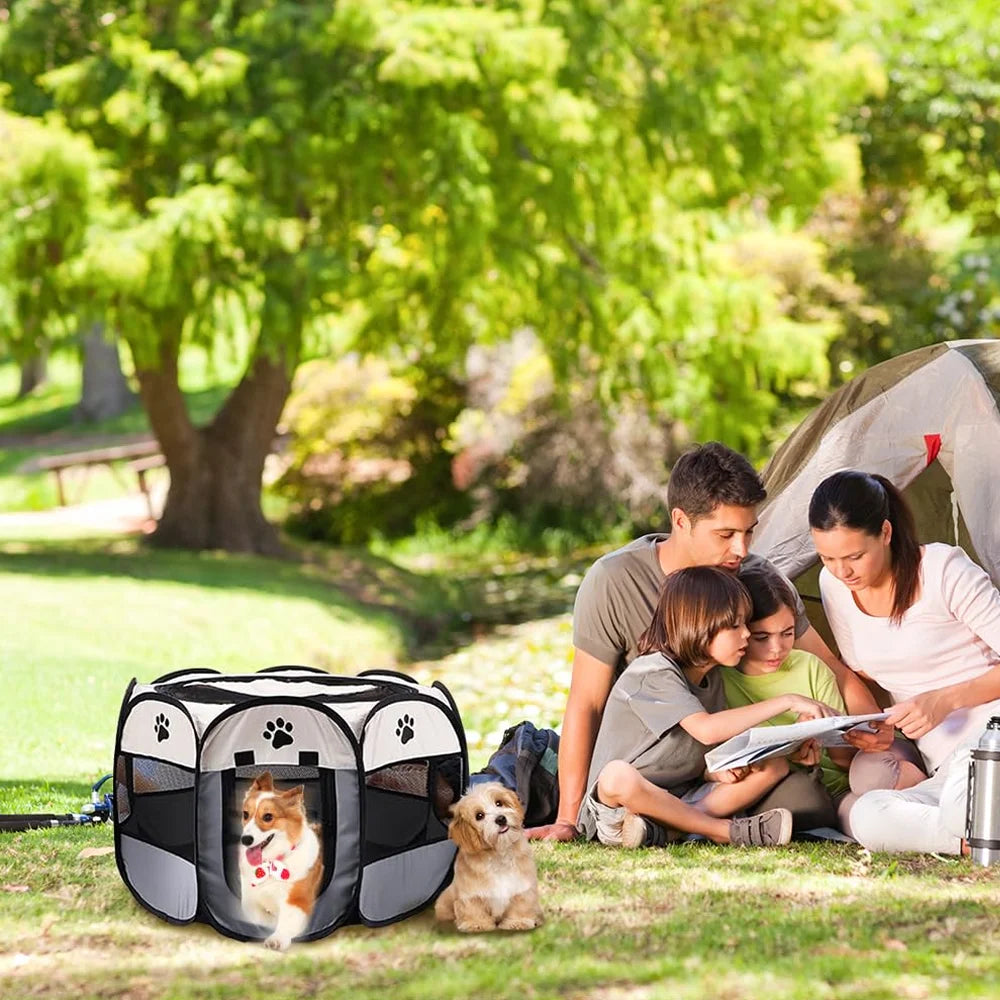 Parc animal pliable octogonal intérieur extérieur