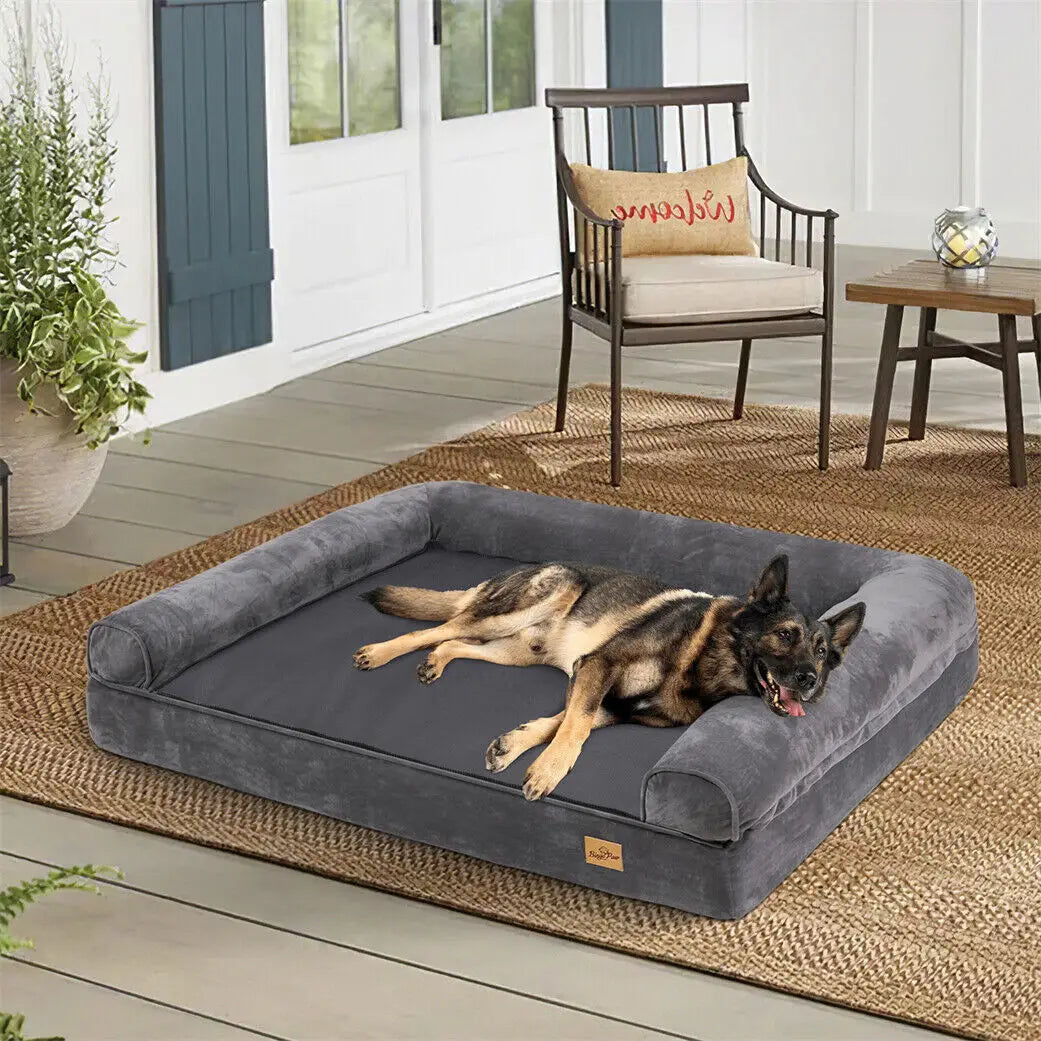 Lit orthopédique XL chien canapé housse lavable mousse