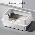 Bac litière chat inox XL