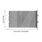 Barrière sécurité rétractable 49 pouces sans perçage