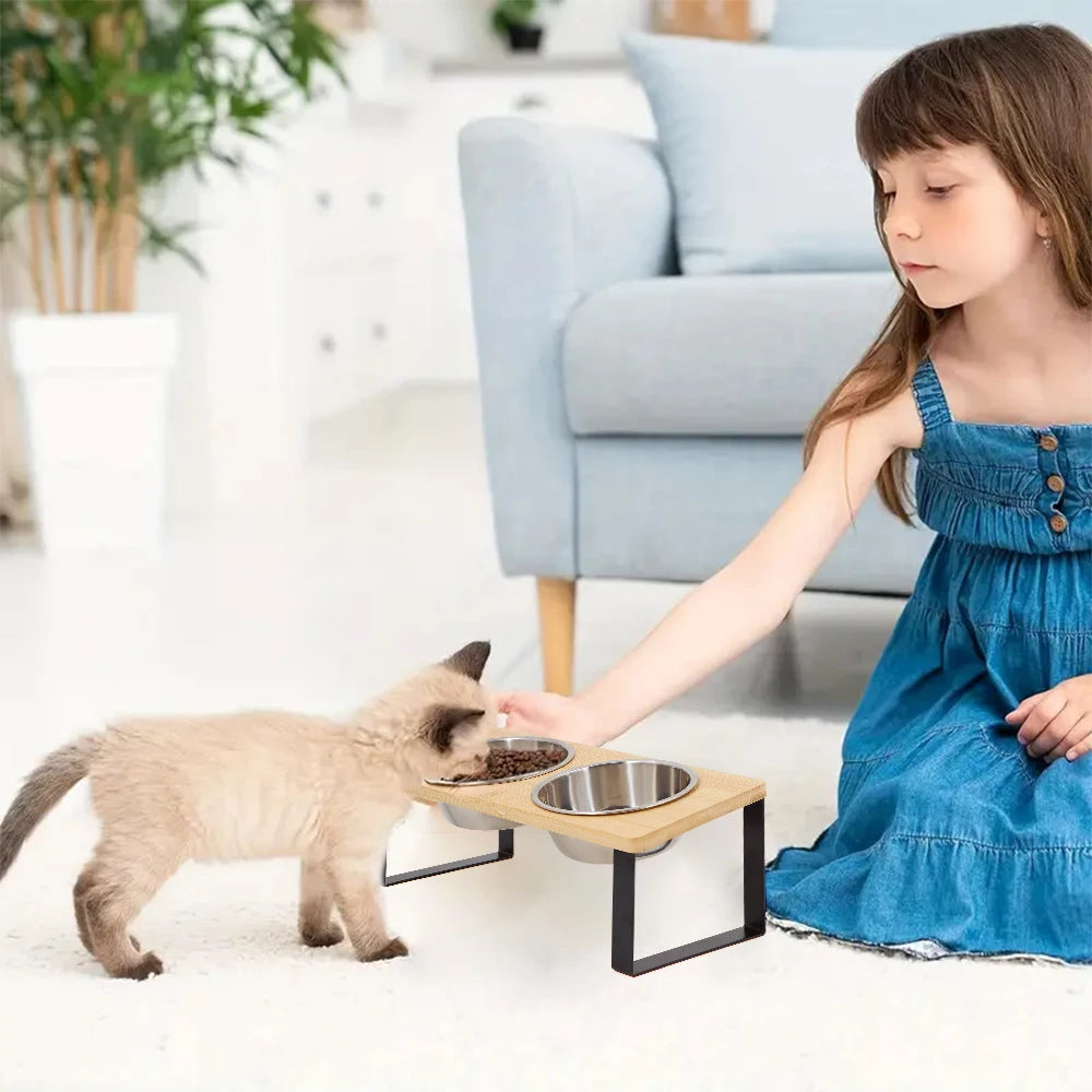 Gamelles chat surélevées 15° anti-vomissement