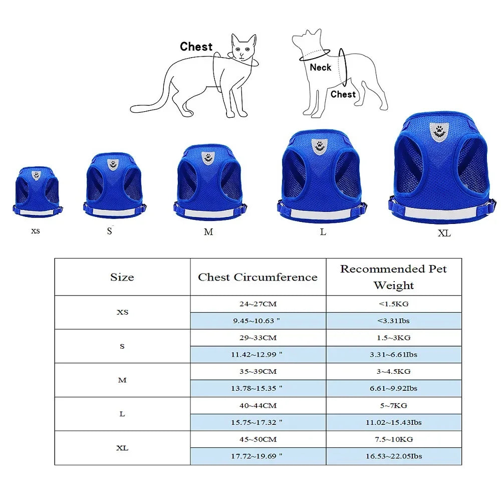 Harnais chien réfléchissant