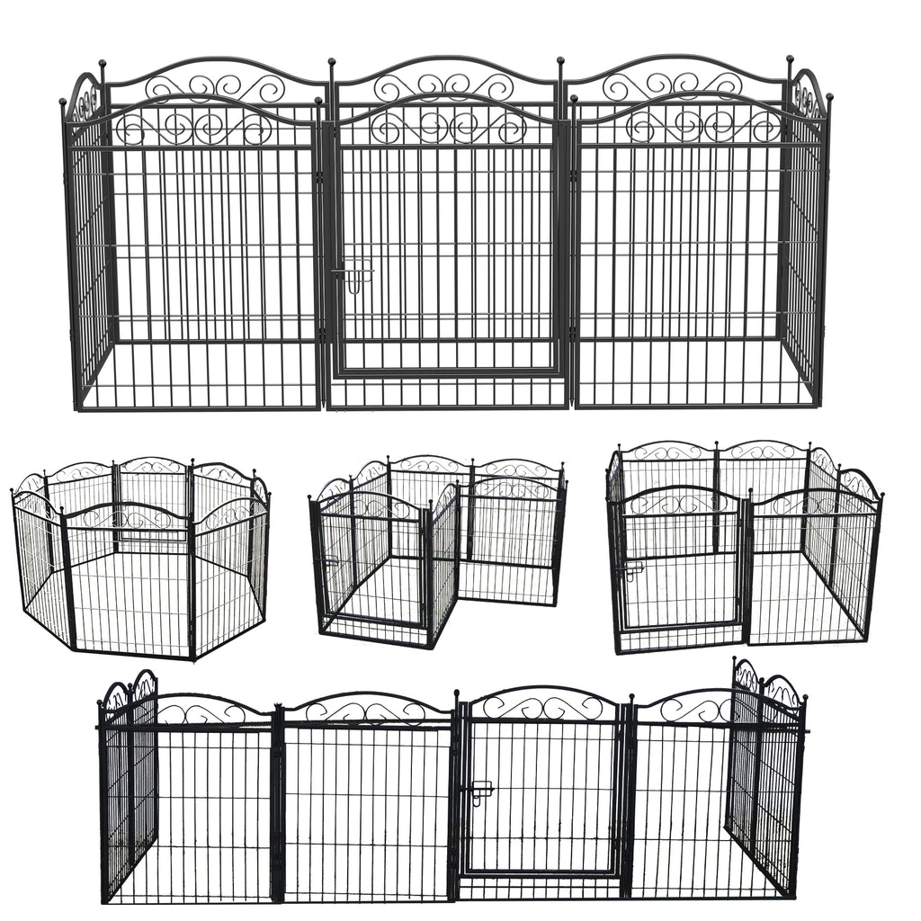 Enclos modulable pour chien – Grand espace sécurisé intérieur & extérieur