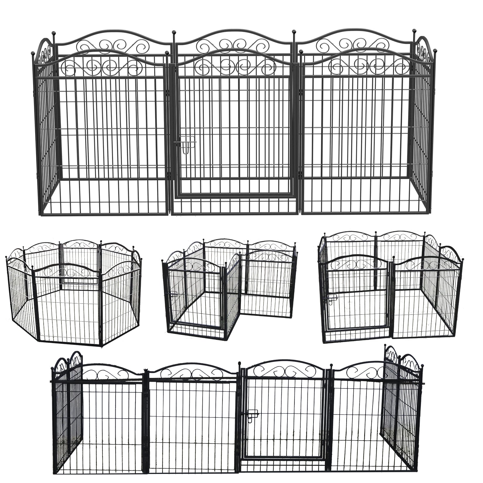 Enclos modulable pour chien – Grand espace sécurisé intérieur & extérieur