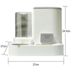 Fontaine chat 2-en-1 eau + bol anti-éclaboussures