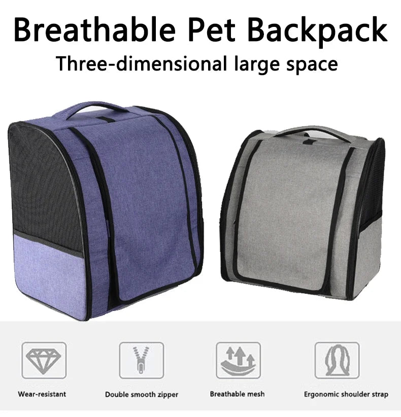 Sac à dos transport chat maille respirante léger