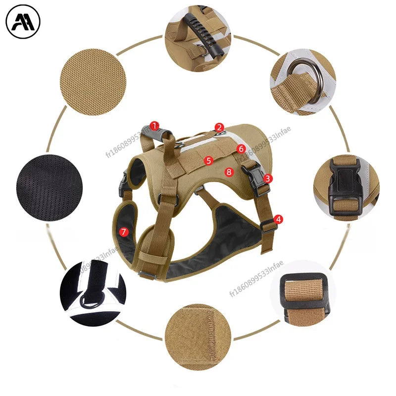 Harnais chien anti-traction