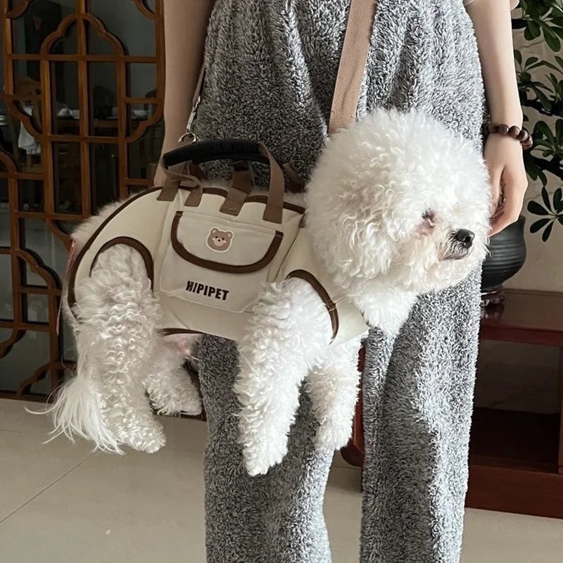 Sac transport animal extérieur réglable clip harnais