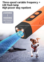 Répulsif chien ultrason anti-aboiement rechargeable LED