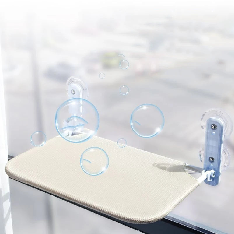 Lit fenêtre chat suspendu ventouses matelas lavable